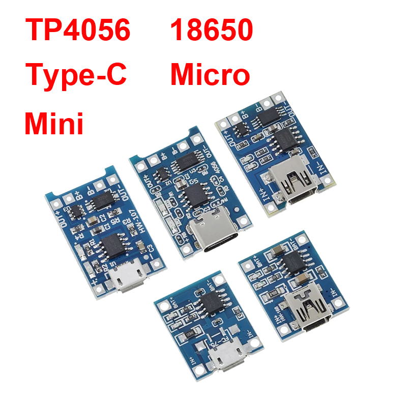 Tp4056 Module - 1/5 STKS 5 V 1A Micro/Type-c/Mini