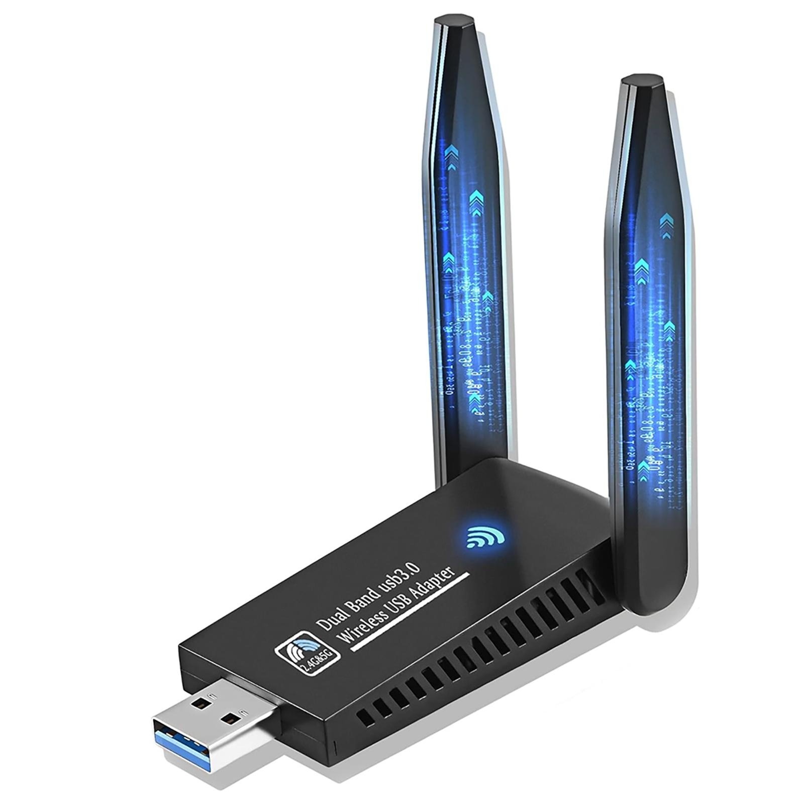 Antenna 2.4Ghz - 1300Mbps USB WiFi-adapter Dual Band 5GHz