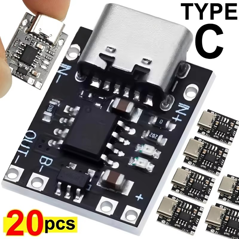 Li Ion Charger Module - 1/10/20PCS 3.7V Lithiumbatterij Oplaadbord met Bescherming