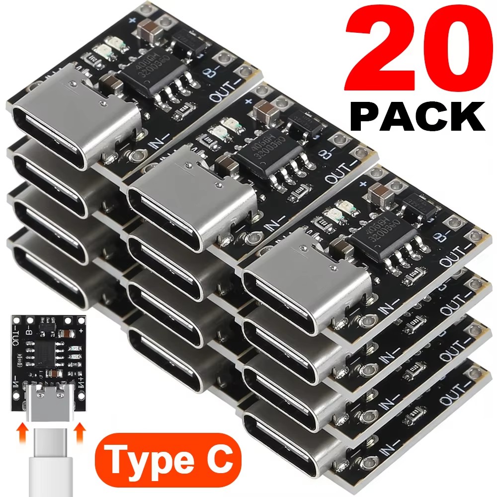 Li Ion Charger Module - 1-20 Stuks TP4056 3.7V Lithium Batterij