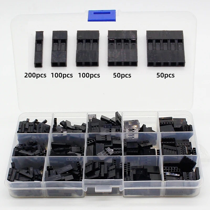 Jumper Wire Kit - 500 stuks met doos, 2,54 mm