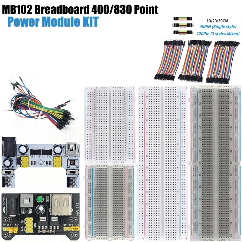 Breadboard 400 Point - MB-102 MB102 Broodplank 400 830 Punt