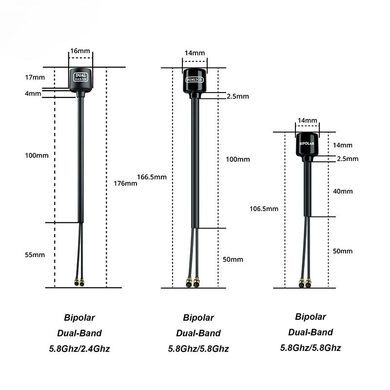 Flywoo Bipolaire Dual-Band 5,8 - Antenna 2.4Ghz recensie en prijs