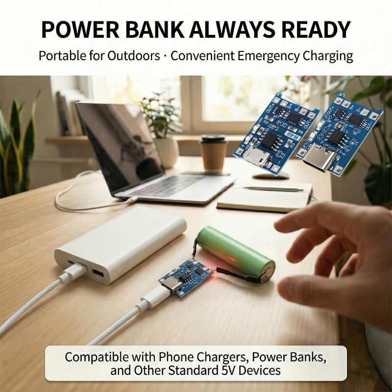 5V 3A Micro/Type-c/Mini 18650  - Tp4056 Module recensie en prijs