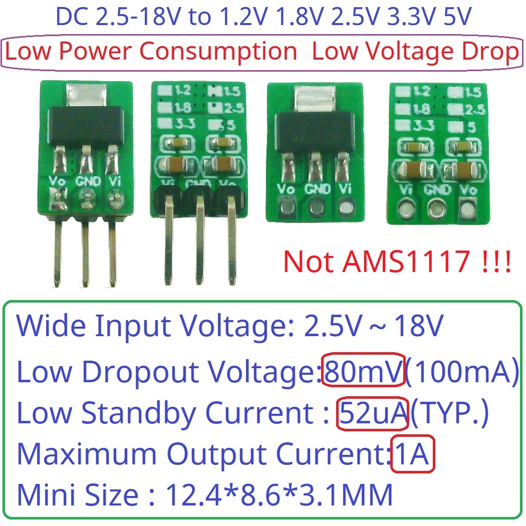 AMS1117 7805-compatibele LDO-m - Ams1117 Module recensie en prijs