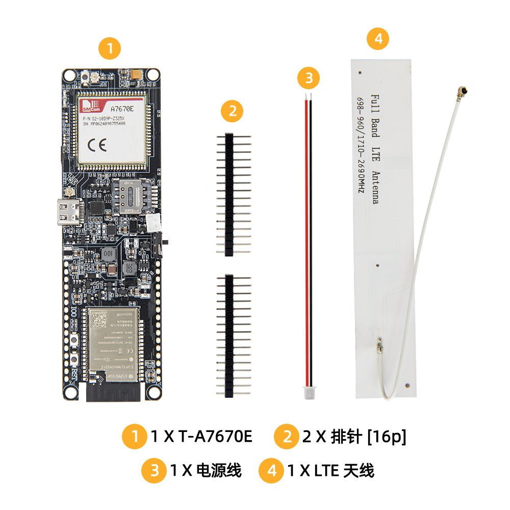LILYGO T-A7670E ESP32 Module,  - Esp32 Battery Holder Lipo recensie en prijs