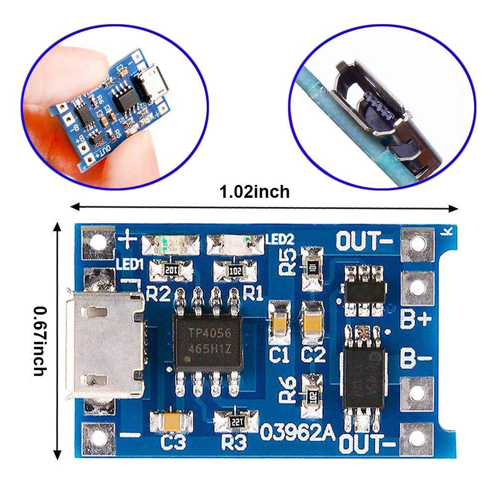 2/5 ST Type-C Micro Mini 5V1A  - Tp4056 Module recensie en prijs