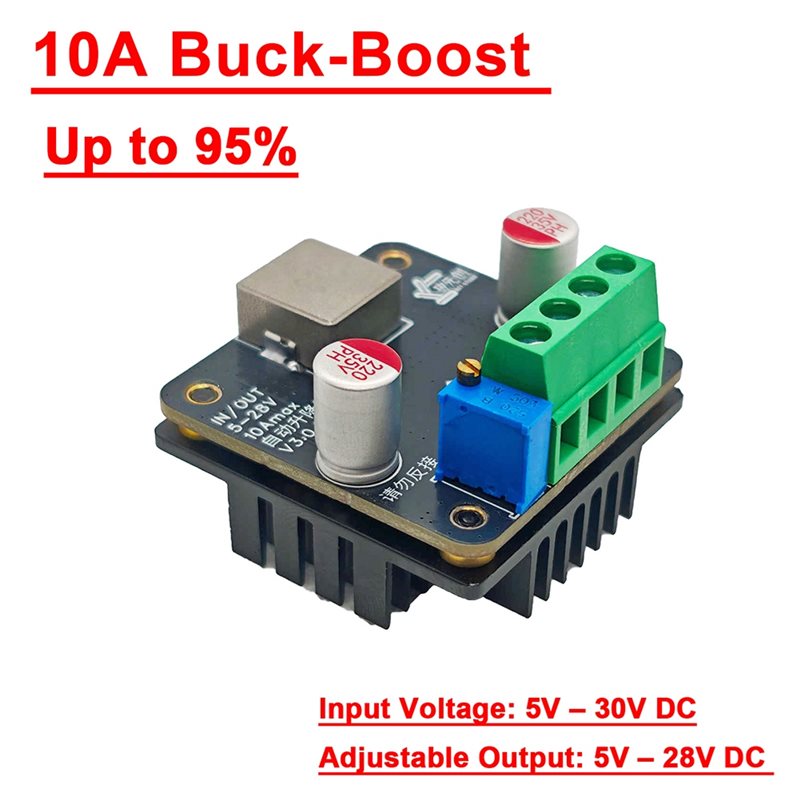 [B24B!】 10A DC-DC 5V-28V Buck- - Boost Converter recensie en prijs