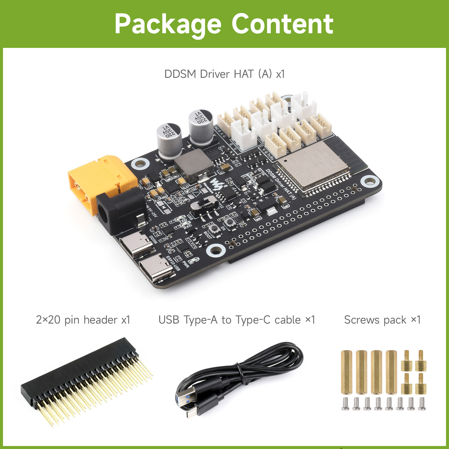 Waveshare Direct Drive servomo - Proto Board recensie en prijs